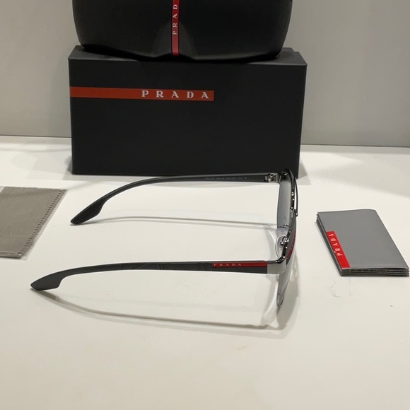 Prada unisex sunglasses sps 54T polarized grey lenses made in Italy - Picture 2 of 9